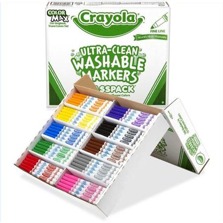 Crayola Classic Original Marker Set - Assorted Colors, Thin Line