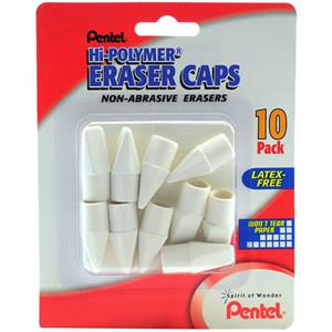 Paper Mate Arrowhead Eraser Caps, Pink, Elastomer, 144/Box (73015)