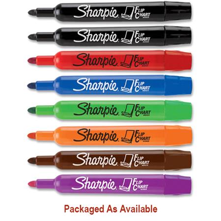 Board and flip-chart marker: colour assortment, blue, red, black