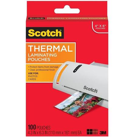 Scotch™ Thermal Pouches, 8.9 in x 11.4 in