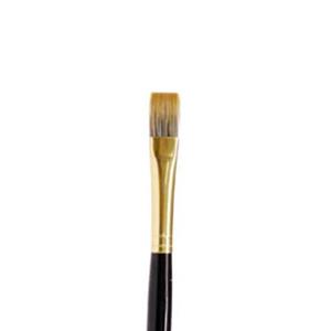 Flat Artist Brush - 1 Black Ox Hair Mix (1600-25) — BEECK Mineral Paints