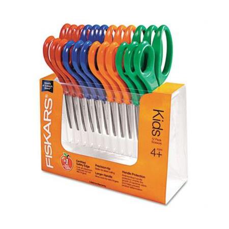 Fiskars Blunt-tip Kids Scissors Classpack, 5, Assorted Colors