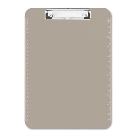 Charles Leonard Transparent Plastic Clipboard With Low Profile