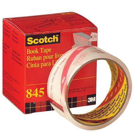 Scotch Book Repair Permanent Tape, Transparent, 3 x 540