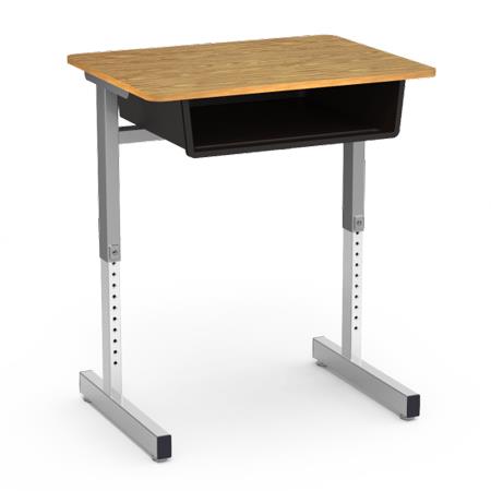 Virco Jr. Executive Student Desk with Metal Book Box